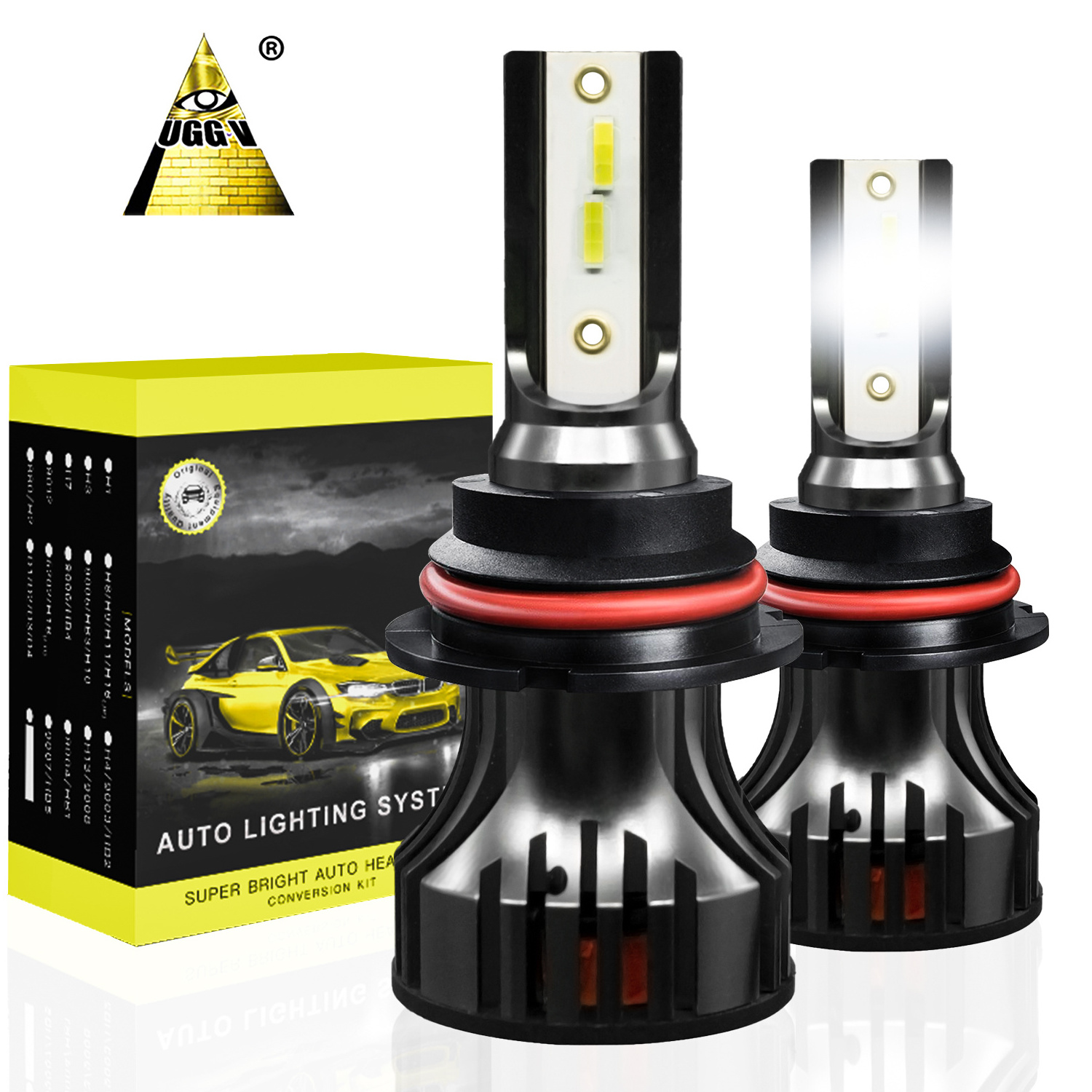 Luces LED Para Autos UG5S H4 H7 H11 9005 9006 Faros LED Auto 80 Watts 9000lm With CE ROHS Certificate