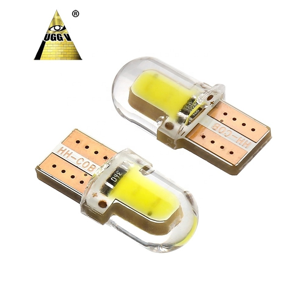 T10 194 168 W5W COB 8 SMD LED CANBUS Silica Bright White License Light Bulb 180LM 6500K Practical COB Lamps