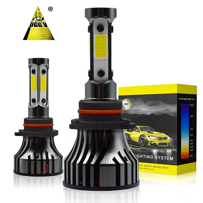 9000 Lumen UG4 4Sides 80 Watts LED Headlight Bulb H1 H3 H4 H7 H8 H9 H10 H11 Compatible Car LED Light 100W Power Automobile H16