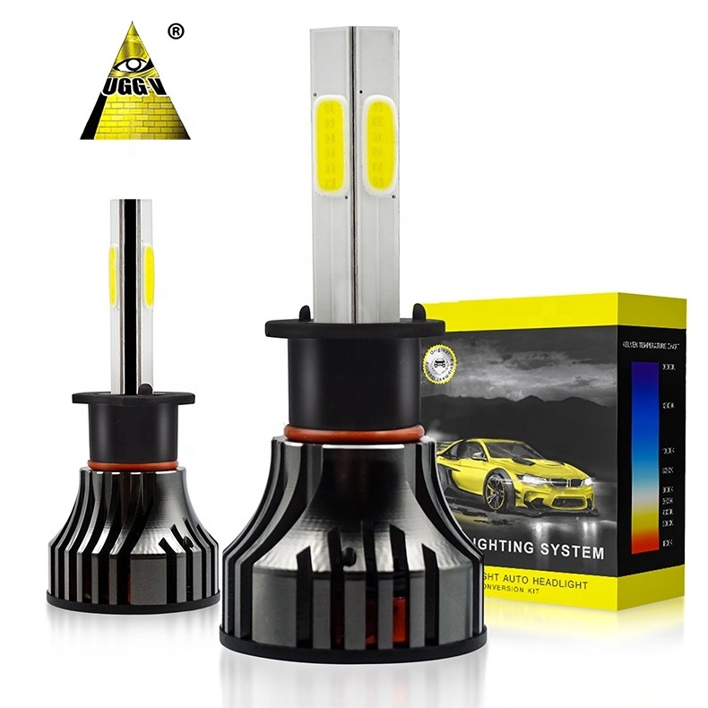 9000 Lumen UG4 4Sides 80 Watts LED Headlight Bulb H1 H3 H4 H7 H8 H9 H10 H11 Compatible Car LED Light 100W Power Automobile H16