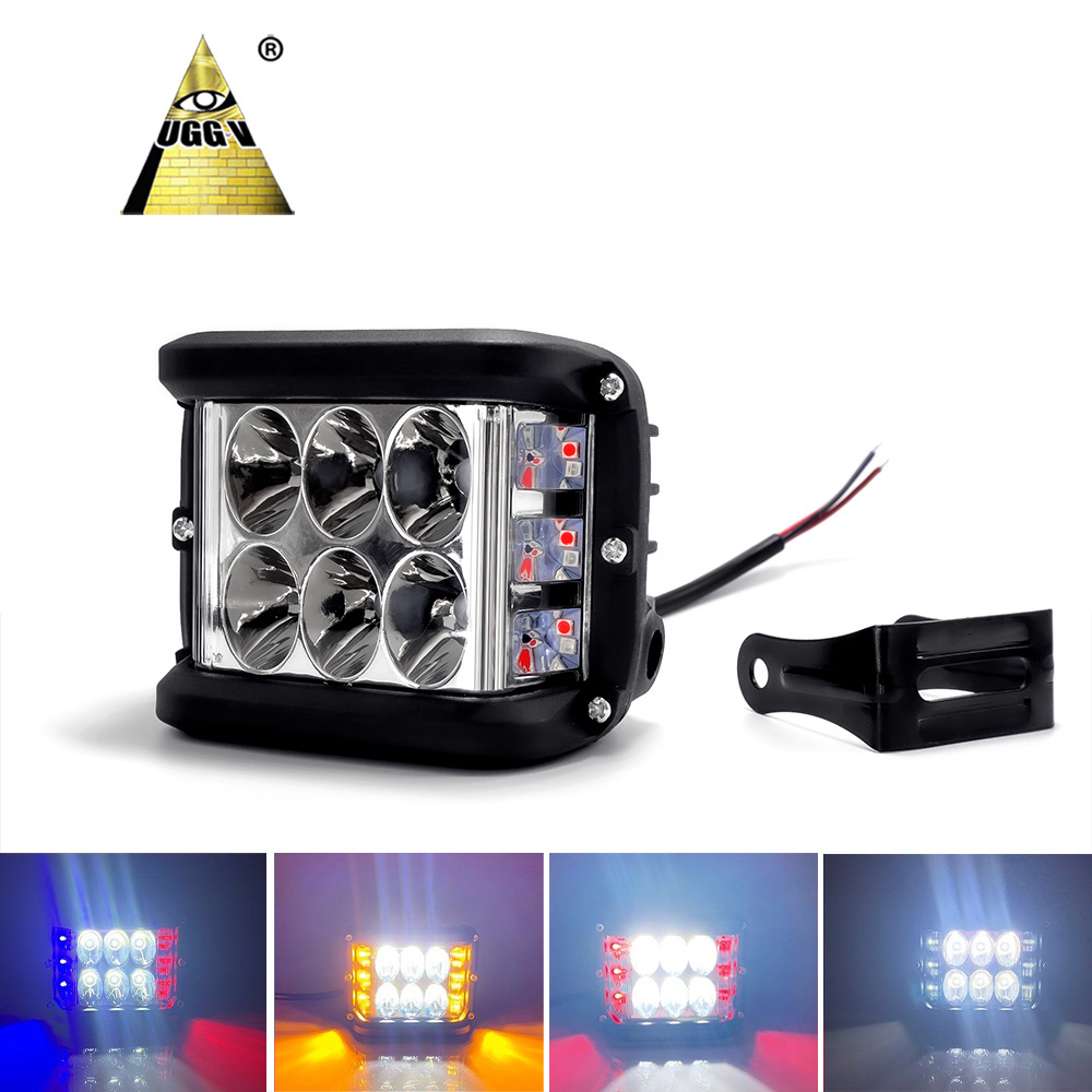 UGV4 New IP67 Outdoor 18W 4200LM LED Working Light Tractor 3 Inch Square Car Off Road Vehicle Auto LED Work Lights