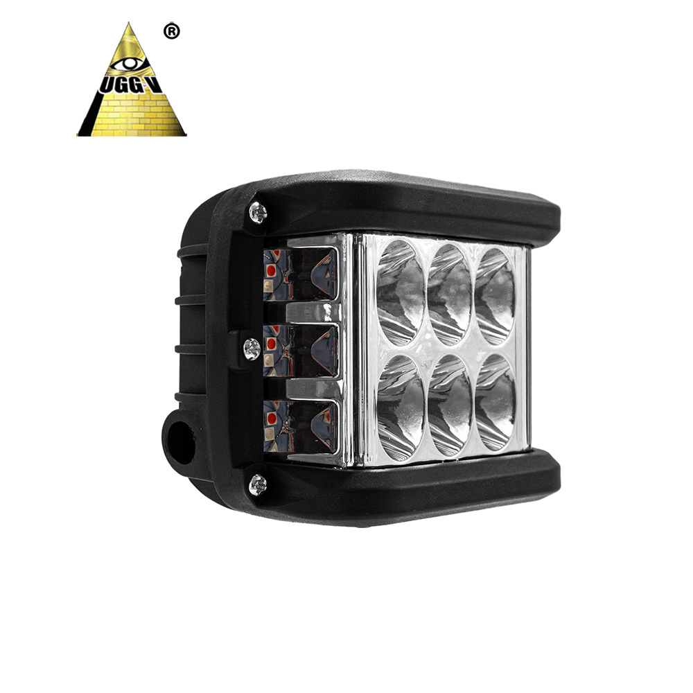 UGV4 New IP67 Outdoor 18W 4200LM LED Working Light Tractor 3 Inch Square Car Off Road Vehicle Auto LED Work Lights