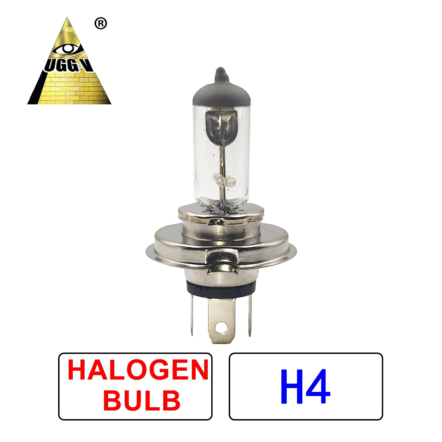 UGGV supply Super White H4 Light Factory Good Quality Car Headlight Halogen Bulb H4 55W 100W halogen bulb