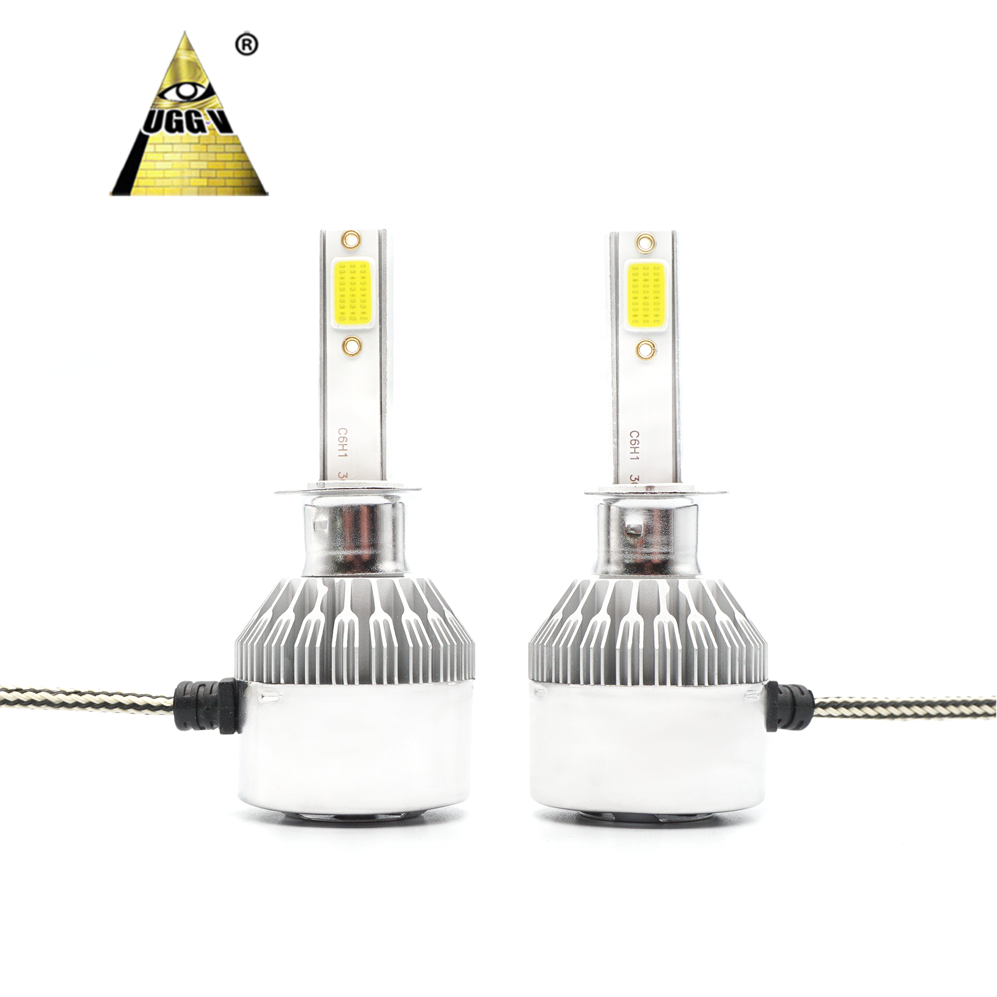 Auot Super Mini Headlight H1 H4 H11 LED Bulbs 76W 8000LM 6000K COB Chip C6 LED Fog Light High Quality New Condition OE H10 H13