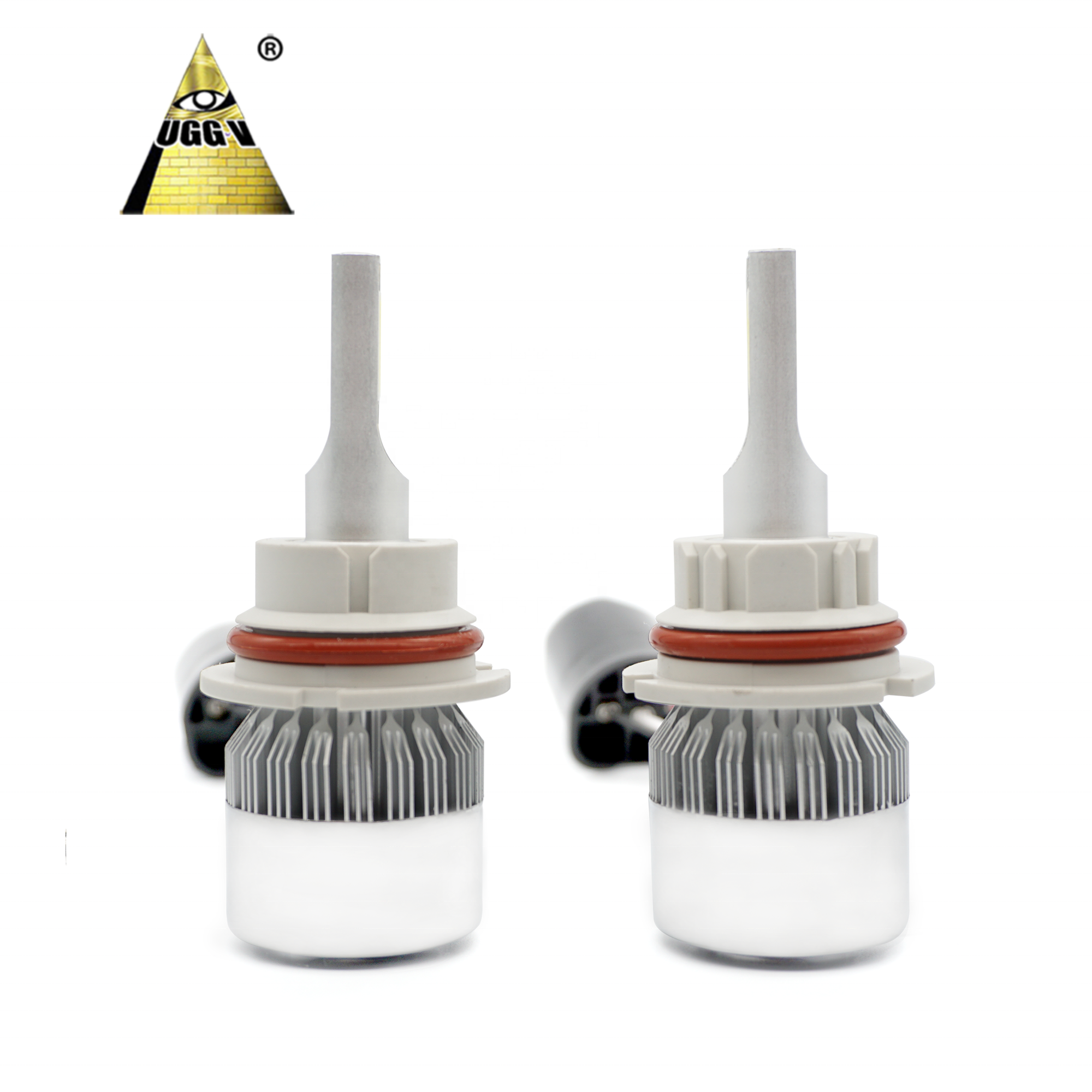 Dual Color C6 LED Headlight Bulb with High-Low Beam High-Power 72W Car Light IP65 LED Chip COB White 6000K & Yellow 3000K