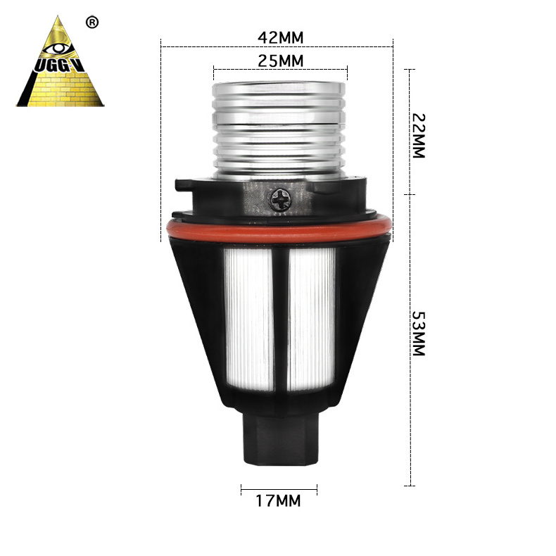 High Power E82 E90 E92 E39 E60 LED Marker LED ANGEL Eyes 3w 5w 6w 10w E39 Easy Install Led Light CE 12V Universal 1 Years 6500K