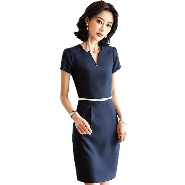 Hotel waitress uniform manager ladies elegant dresses office for long skirts for women