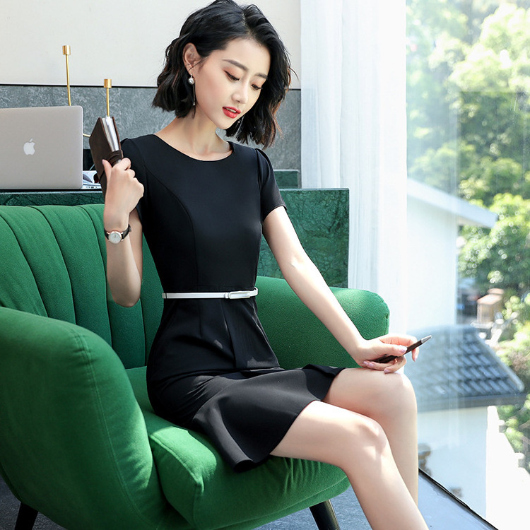 Hotel waitress uniform manager ladies elegant dresses office for long skirts for women