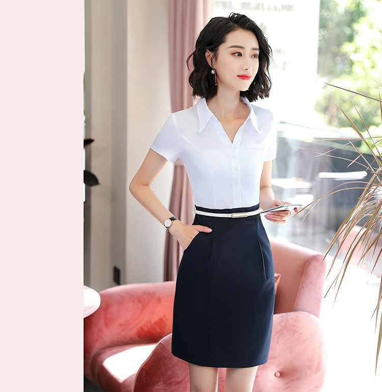 Hotel waitress uniform manager ladies elegant dresses office for long skirts for women