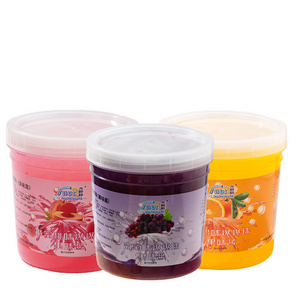 2023 Hot Selling Bubble Tea Ingredients 1.3kg Popping BobaBursting Juicy Ball - 10 Fruit Flavors Available