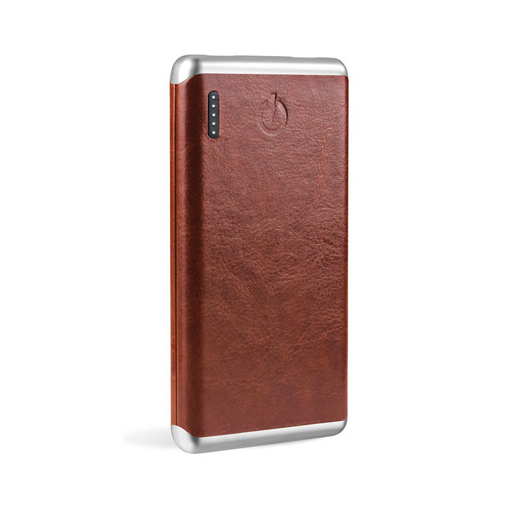 Electronics Products Mobile Power Bank 10000mah Pu Leather Powerbank Charging Station