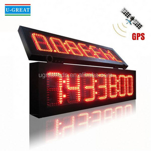 Outdoor 6" 8" 10" 12" 16" inch digital led street clock LED Time and Temperature signage display