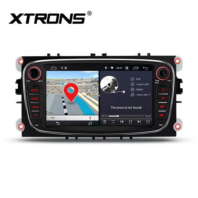 XTRONS 7 inch touch screen double din android 12 car radio for Ford FOCUS 2 with built-in Apple Car Play and Android Auto