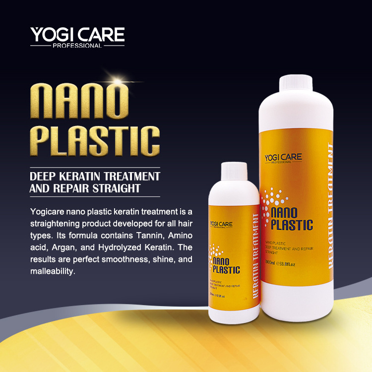 Private label wholesale 250ml nano plastic treatment keratin hair treatment for dry hair