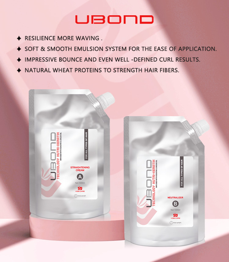 Ubond Professional Salon Moisture Perm Hair Straightening Cream for Damaged Hair