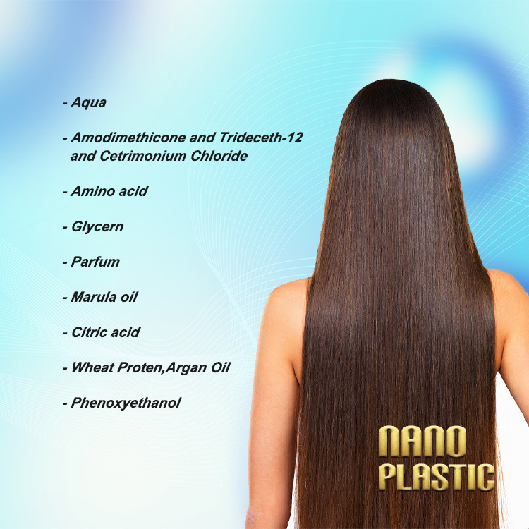 Private label wholesale 250ml nano plastic treatment keratin hair treatment for dry hair