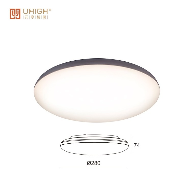 UHIGH Modern Outdoor IP65 Plastic PC Exterior Ceiling Light LED Ceiling Light