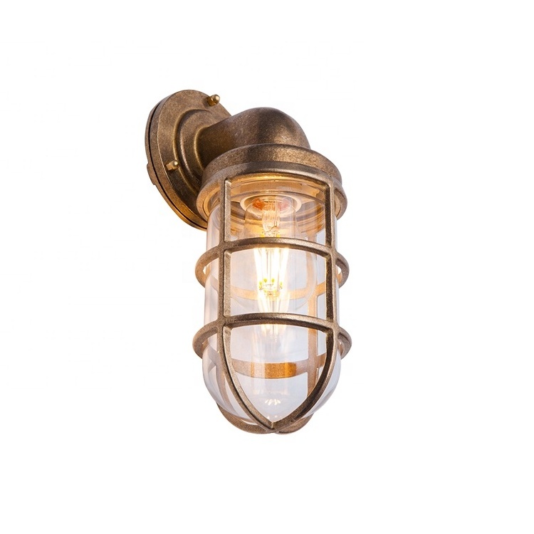 Brass Bulkhead Wall Light Vintage Retro Wall Sconce Industrial Lighting Fixtures Mid Century Modern Decorative Lamp