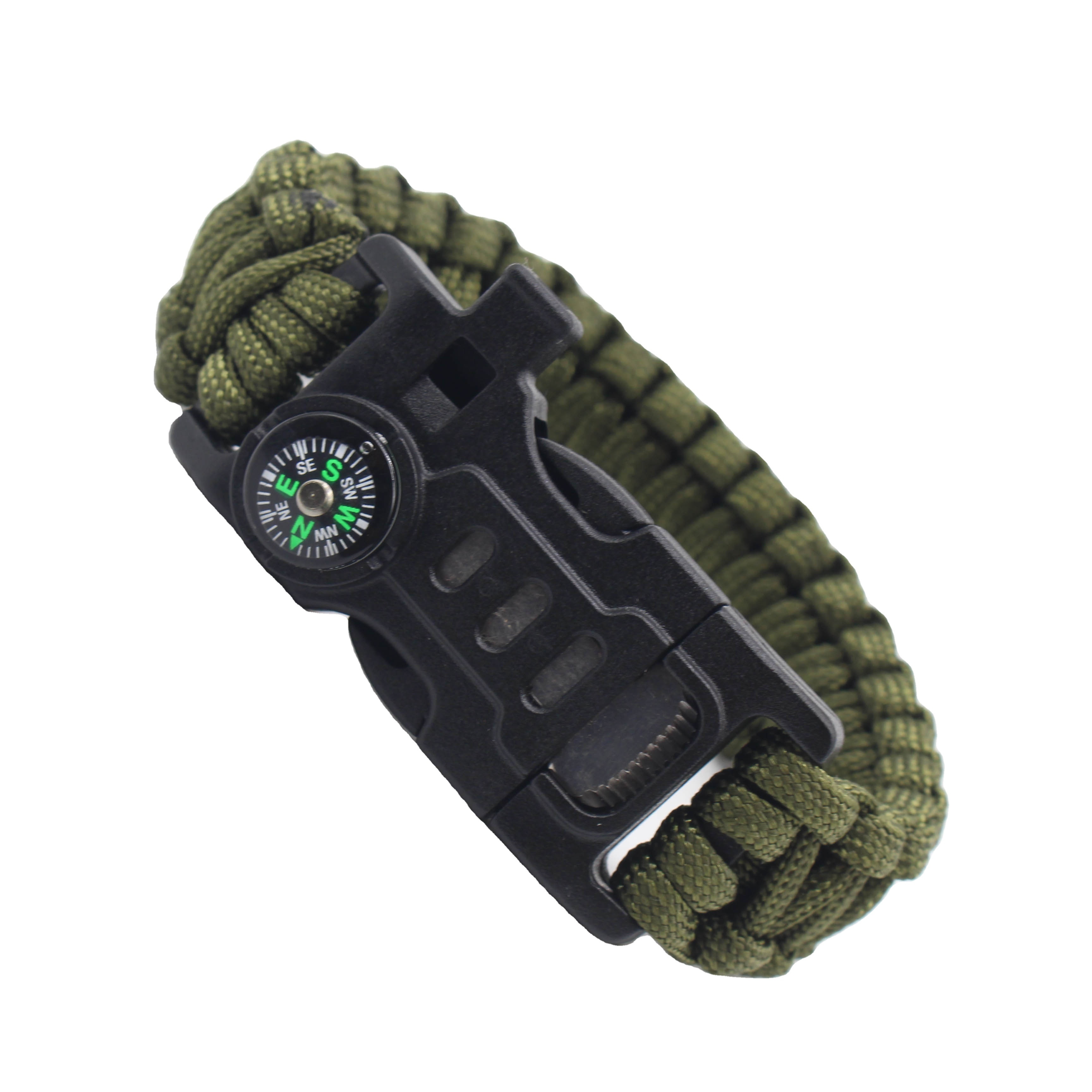 MU Paracord Bracelet Camping Gear Knife 550 Paracord Survival Bracelet Fire Starter Buckle