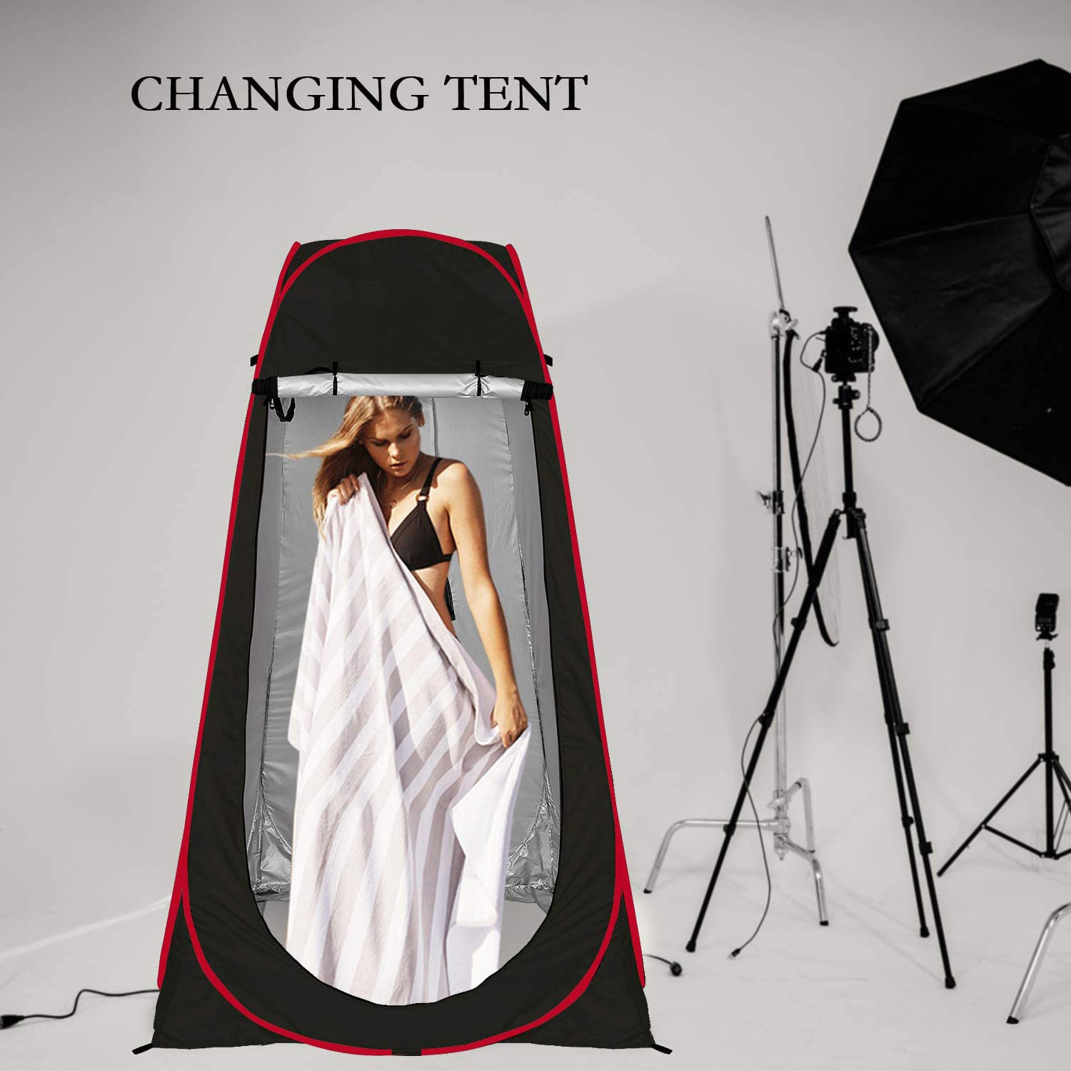 MU Portable Shower Tent Camping Shower Tent Changing Room With Carry Bag