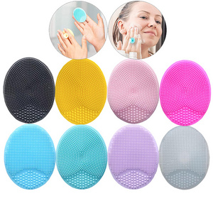 Silicone Face Scrubber Brush Face Exfoliator Blackhead Acne Pore Pad Cradle Cap Face Wash Brush For Deep Cleaning