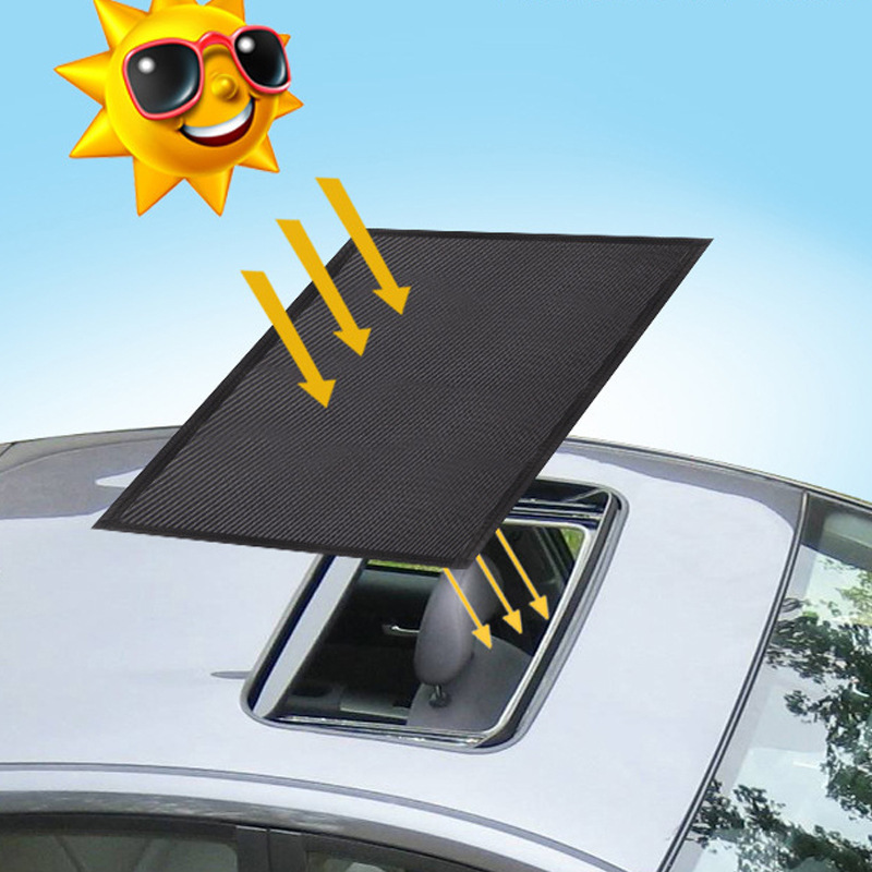 Quick Install UV Sun Protection Magnetic Car Sunroof Sun Shade Breathable Mesh Car roof Cover for Overnight Camping