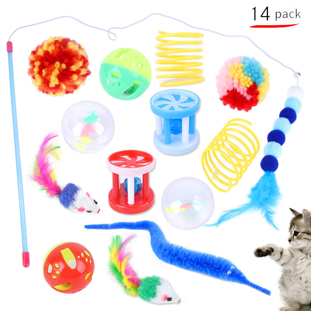 Cats Cave Toys Pet Playing Pet Cat Toy Fish Suit Stick Bell Tunnel Funny Pet Cat Tunnel