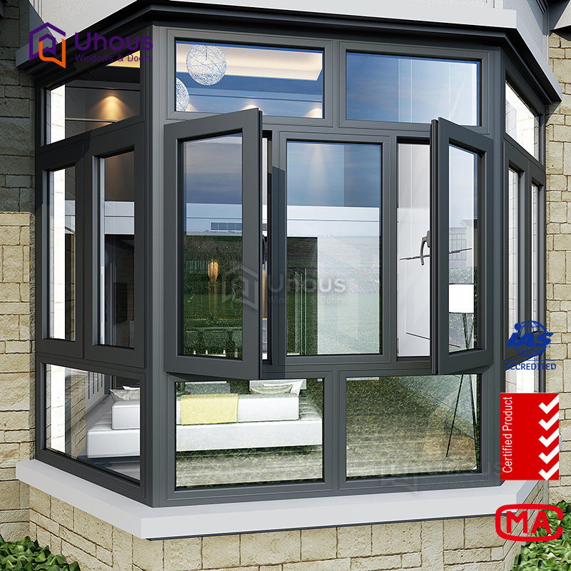 New Products replacement customized aluminium bay windows for sale