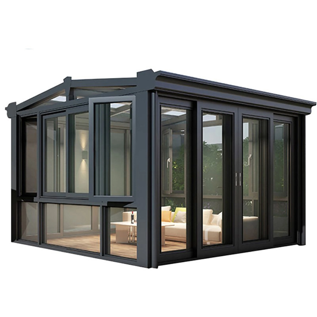 Aluminium Prefabricated Homes with Sunrooms/Winter Garden Glass House Design for Modern Living