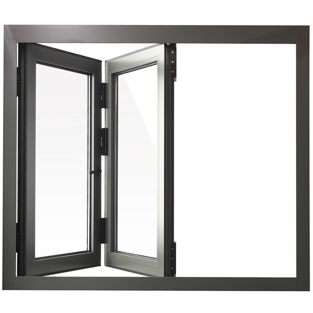 High quality aluminium frames double glass accordion window cost