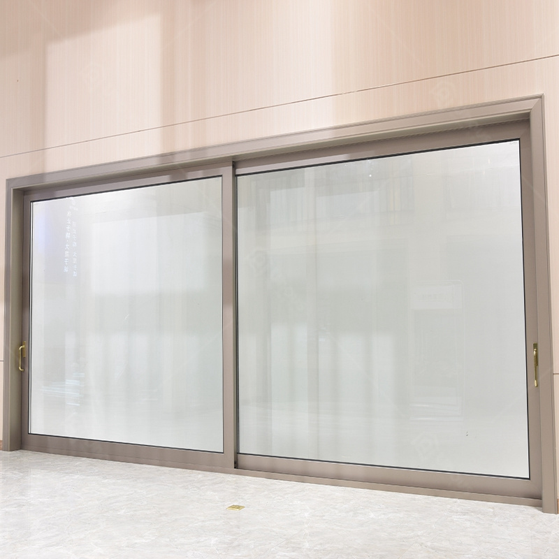 High quality aluminum tempered  glass soundproof exterior sliding door