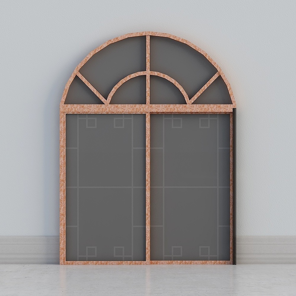 2023 Latest Design the Mediterranean Arch Window  With High Quality aluminum Frame grc window frame