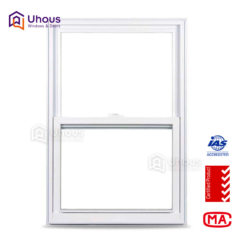 Latest Design Aluminum Up Down Sliding WindowSound Proof Energy Effective Hung Windows Double Glass  Hung Window