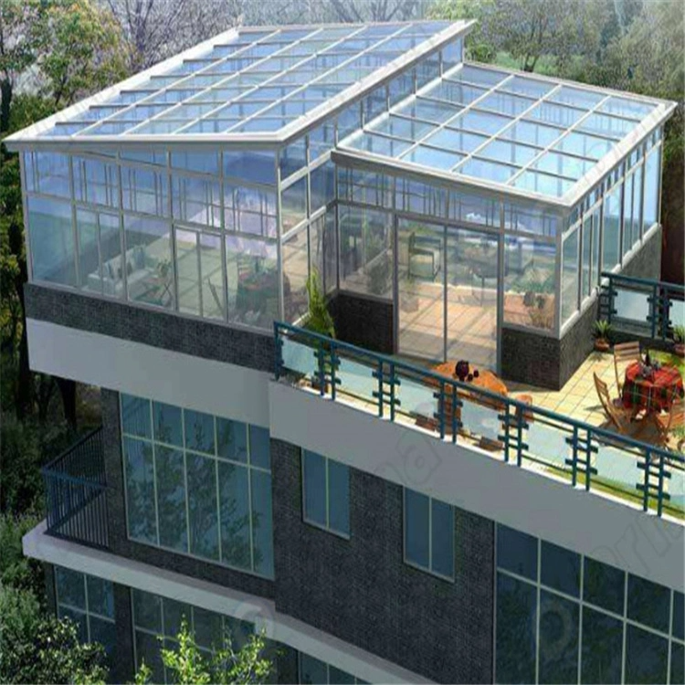 Aluminium Prefabricated Homes with Sunrooms/Winter Garden Glass House Design for Modern Living