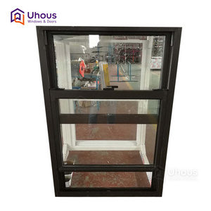 Latest Design Aluminum Up Down Sliding WindowSound Proof Energy Effective Hung Windows Double Glass  Hung Window