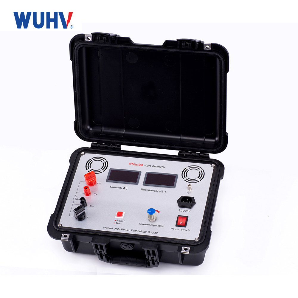 G UHV-H100A Chinese Manufacturer Micro Ohmmeter Contact Resistance Tester Switch Circuit Contact Resistance Tester