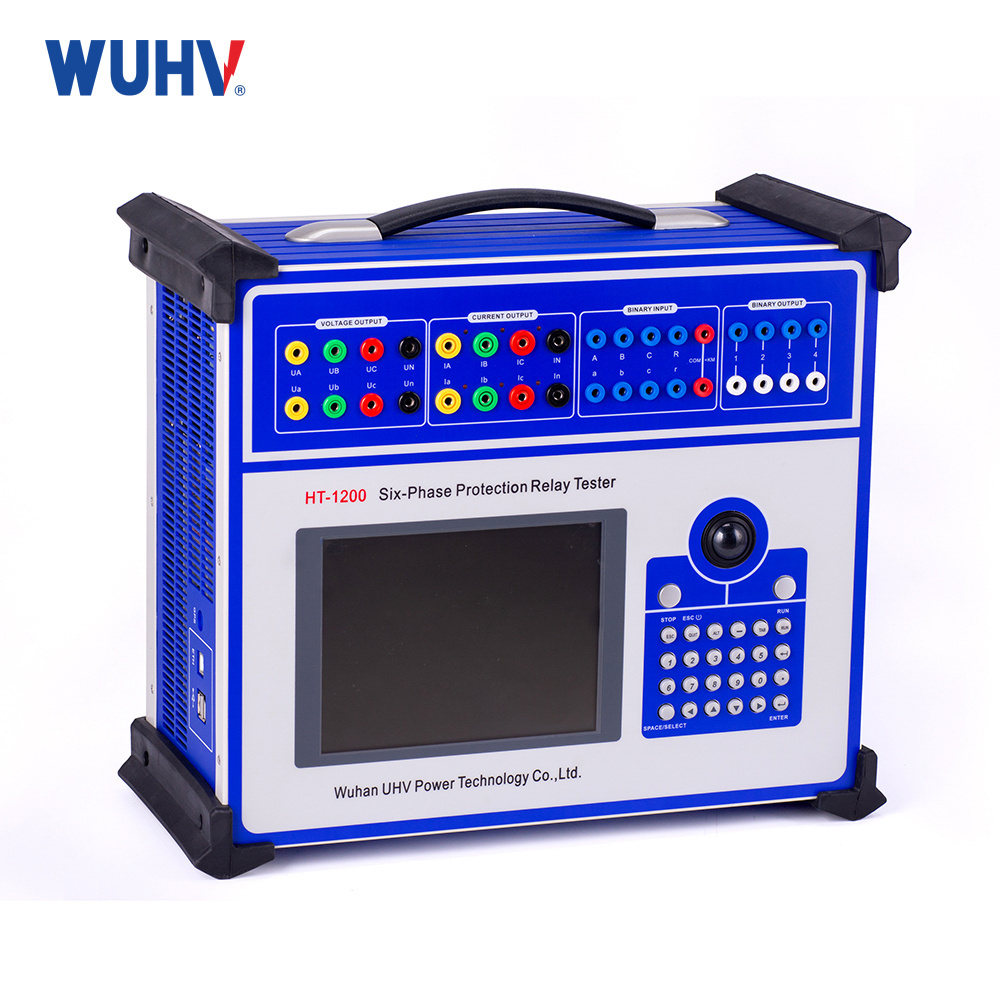 UHV-1200 Protection Relay Test Kit Microcomputer Relay Protection Tester 6 Phase Secondary Current Injection Tester