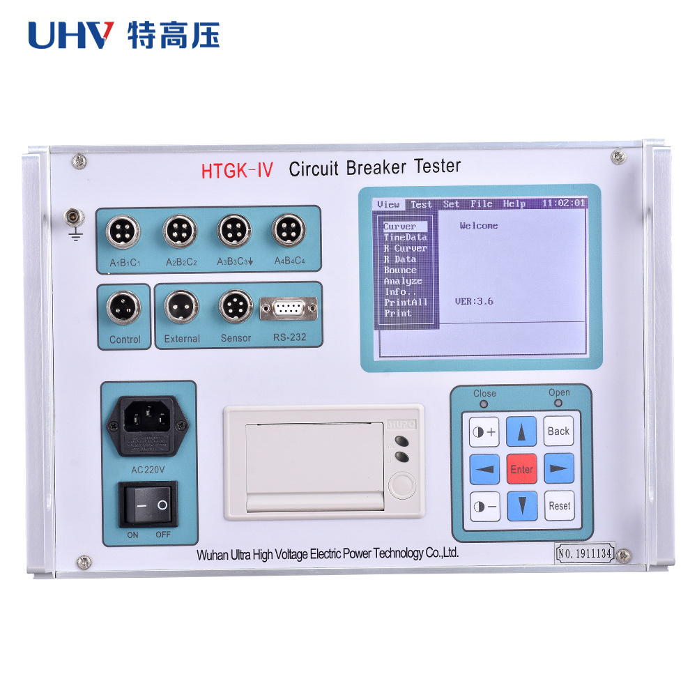 UHV-404 High Voltage Switch Comprehensive Tester CB Analyzer Circuit Breaker Action Characteristic Tester