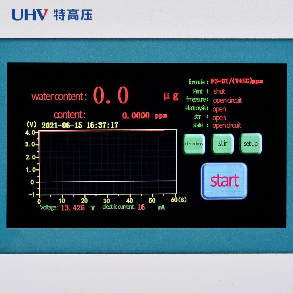 UHV-660  Karl Fischer Titrator  Transformer Oil Trace Moisture Water Content Analyzer