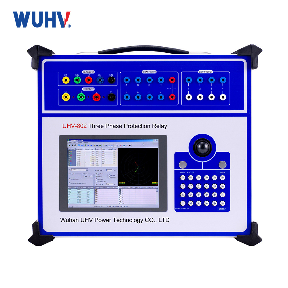 UHV-802 UHV Intelligent Relay Protection Microcomputer Tester Instrument Low Price Second Current Injection Relay Tester