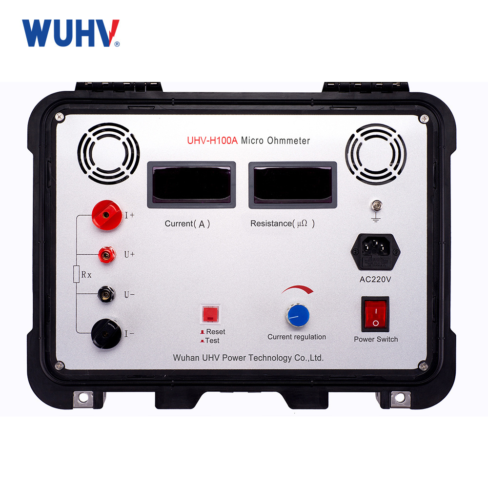 G UHV-H100A Chinese Manufacturer Micro Ohmmeter Contact Resistance Tester Switch Circuit Contact Resistance Tester