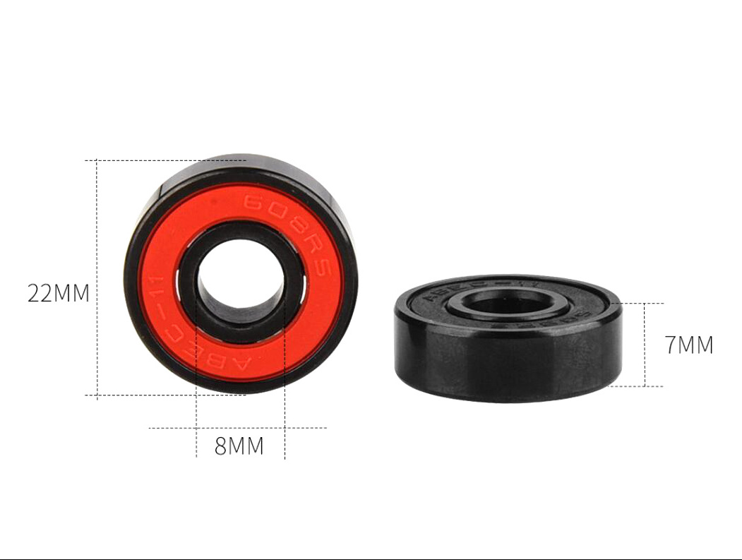 High precision miniature 608 6082rs 608ZZ 2RS ABEC-7 skateboard competition ice skates skate ball Bearing