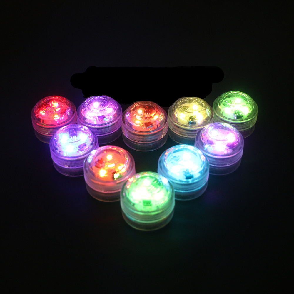 Promotion LED Mini Remote Control Waterproof Submersible Light for Vase Wedding Decoration