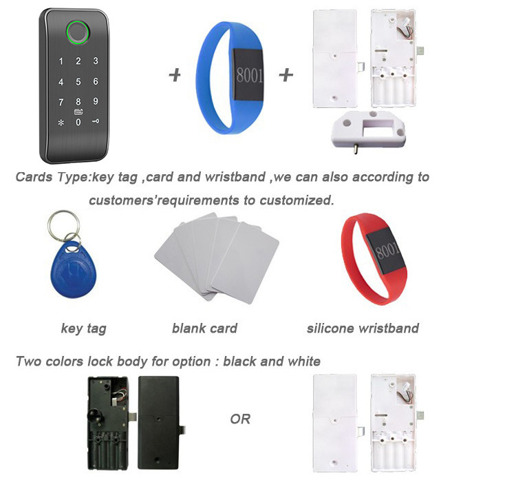 Storage room RFID Digital locker Lock electronic password digital cabinet lock Bluetooth APP Remote Cabinet Lock