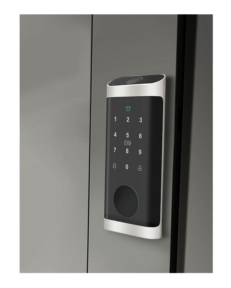 USA Standard Deadbolt Fingerprint Smart Door Lock Tuya App Exterior Digital Bolt Locks Self Locking Keyless Smart Lock Deadbolt