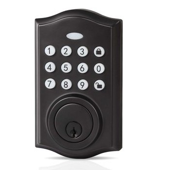 Smart Front Door Set-with 2 Lever Handles-Electronic Keypad Code Deadbolt  door lock