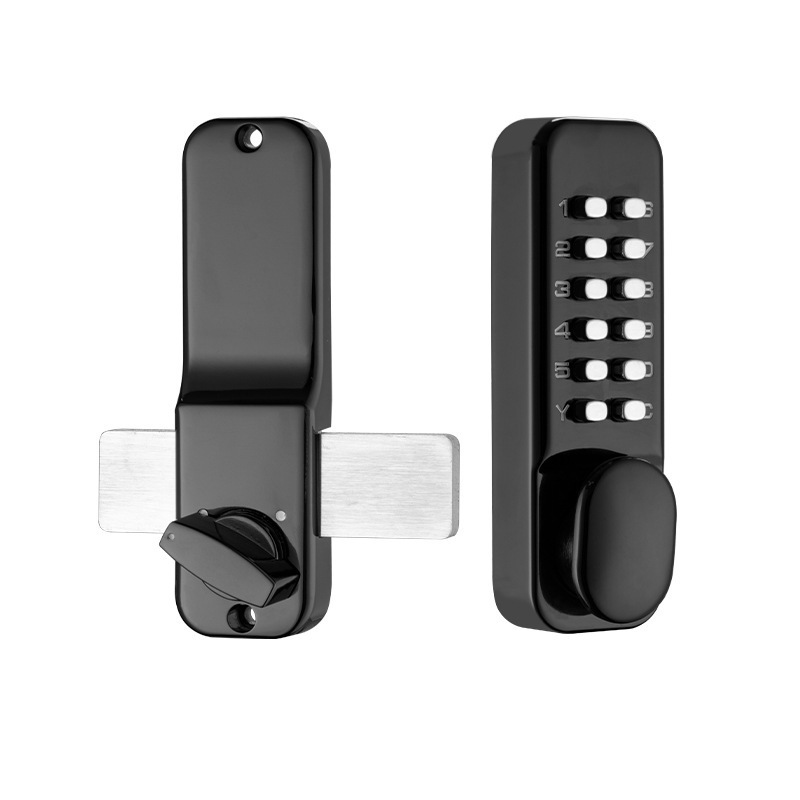 Mechanical Keyless Entry Door Lock Exterior Gate Lock Battery Free Waterproof Code Lock