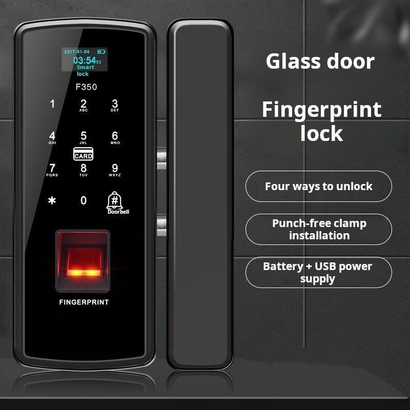 Design Electric phone  App Fingerprint Door Lock Sliding Glass Door Smart Lock for Sale