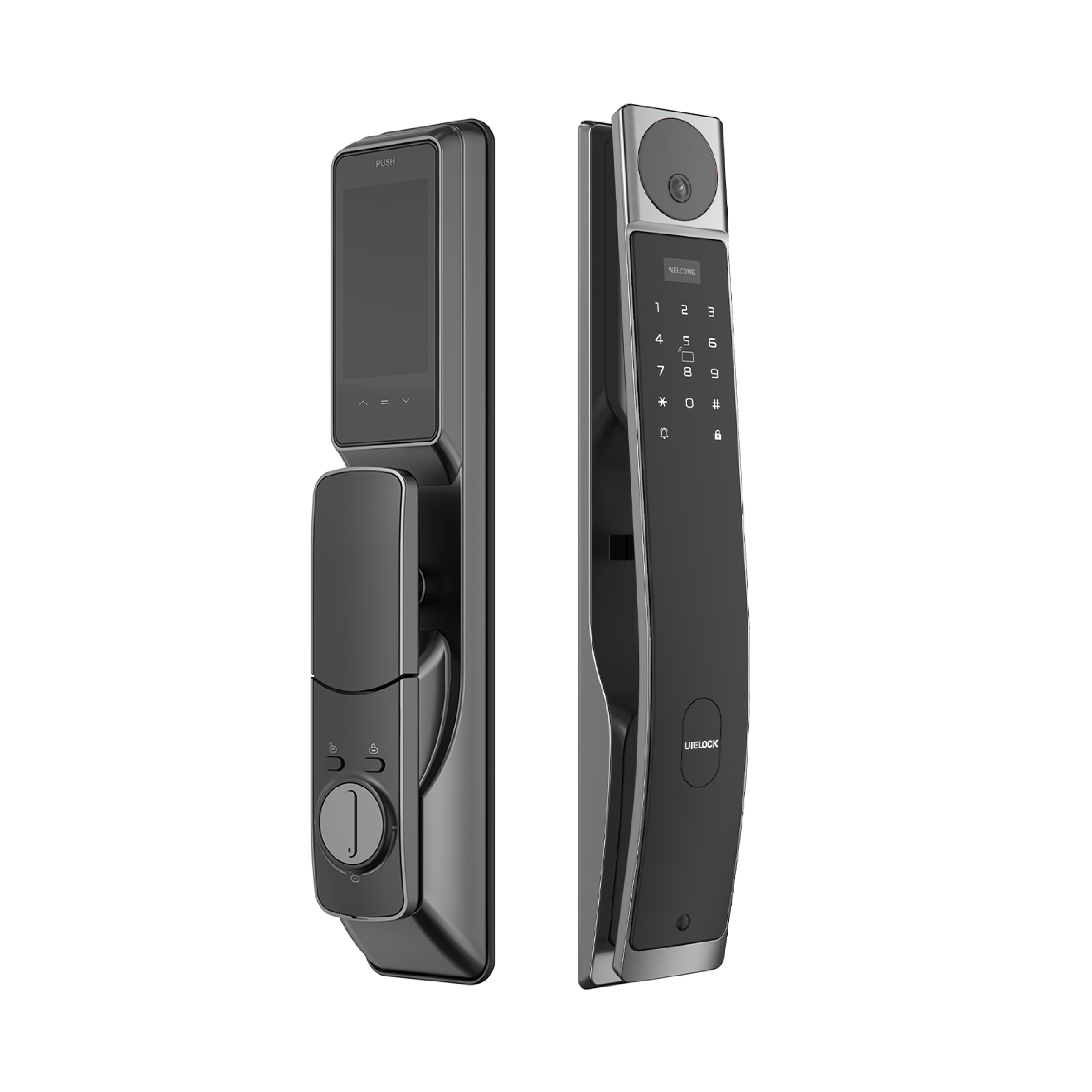 automatic fingerprint digital safe door lock for home smart 3D face recognition exterior door lock outdoor