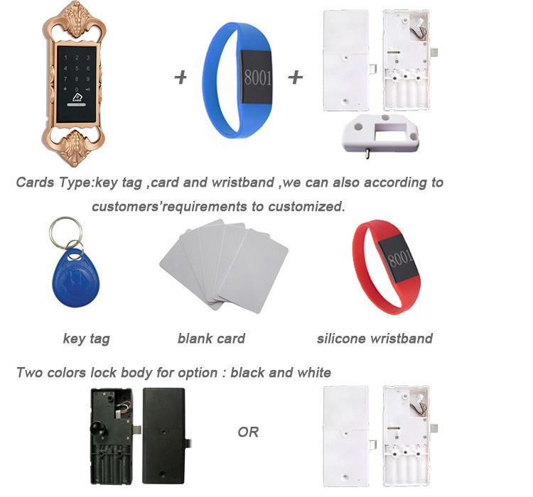 lock manufacturers wholesale RFID EM Digital sauna Electronic safe smart spa gym cabinet lock for Gym Lockers